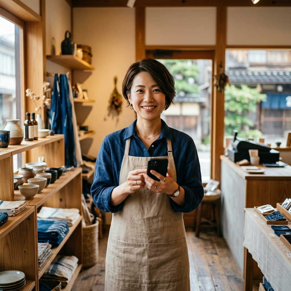 店舗向けLINE対応AIチャットボットの利用イメージ